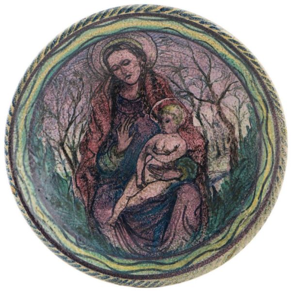 Decorative plate, UK 1940 Front Mother and Child