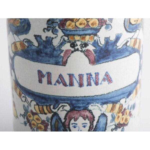 Deft drug jar with lid Closeup Manna Logo