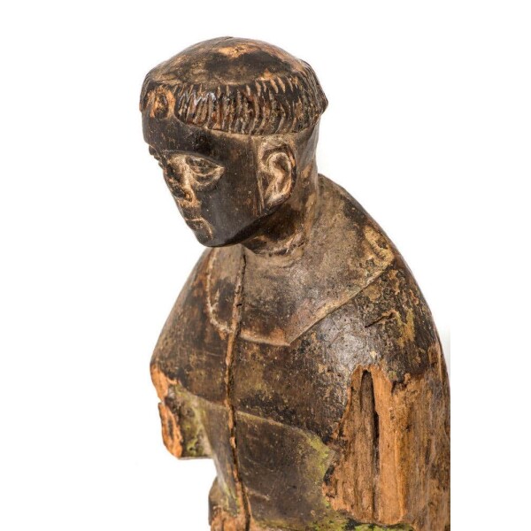 Small lime wood carving, 16th century Side of Face