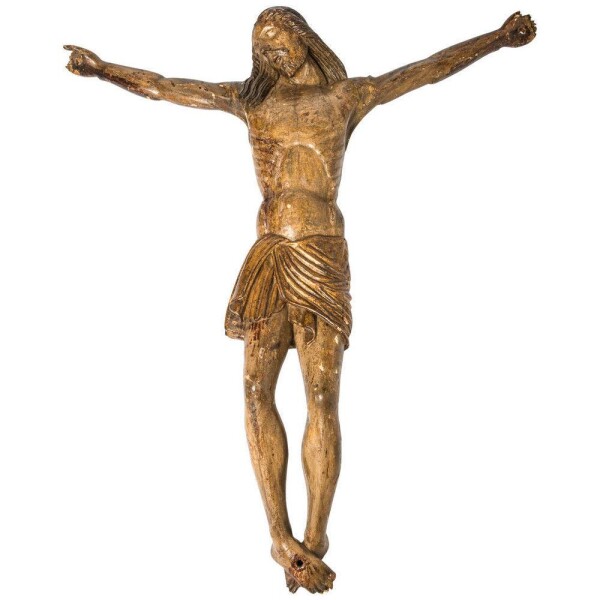 Christ figure (Flemish, c. 1450) Hanging