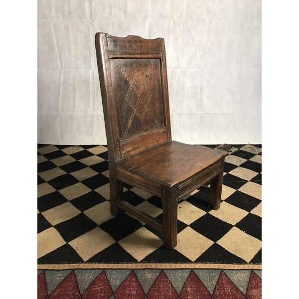Oak child chair, 18th century