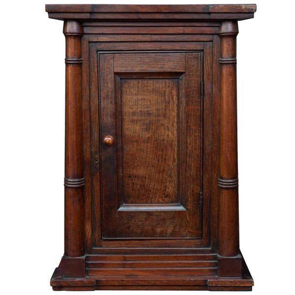 Wall Hanging Cupboard, 18th century Front Closed