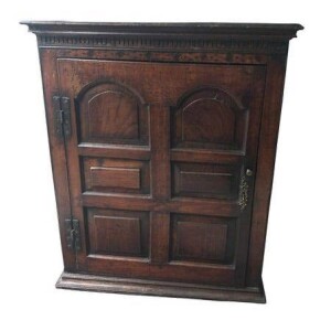 Hanging cupboard, England or Wales 18th century Front Facing