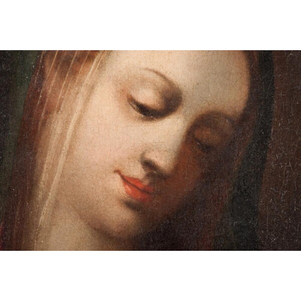 16th Century Oil Painting Closeup Face