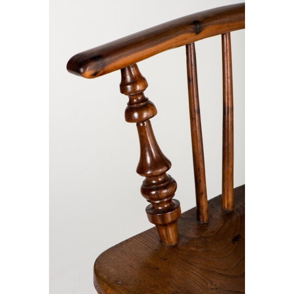 Antique Yew Windsor chair Arm