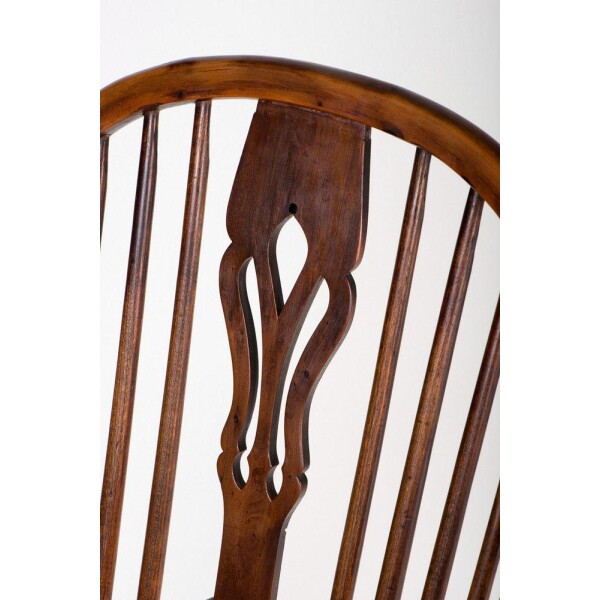 Antique Yew Windsor Chair Closeup