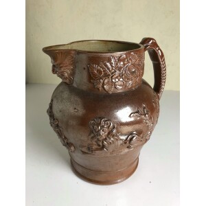 19c stoneware pot chesterfield area Front Facing