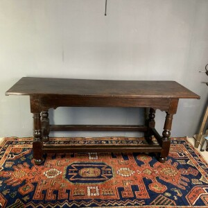 English Circa 1690 Oak refectory / side table Side