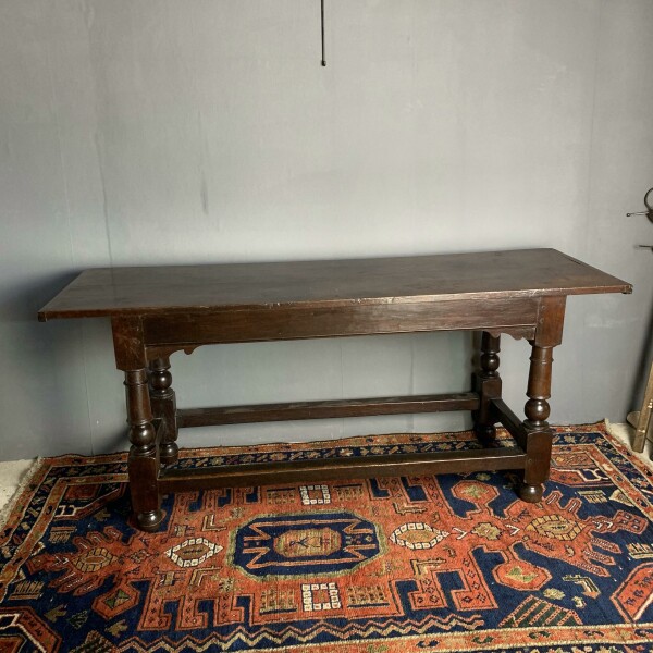 English Circa 1690 Oak refectory / side table Side