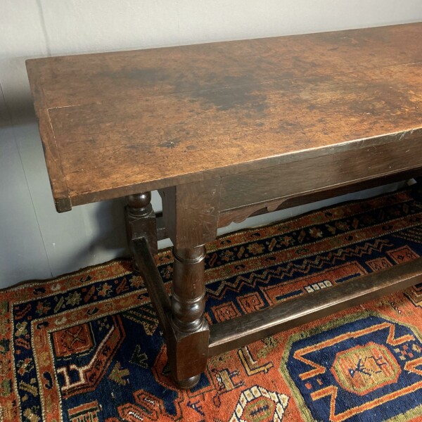 English Circa 1690 Oak refectory / side table Top