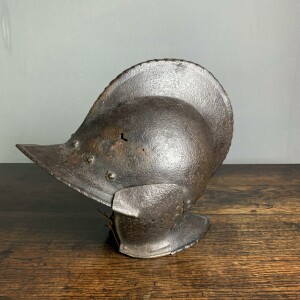 16th Century Antique Italian Helmet Side