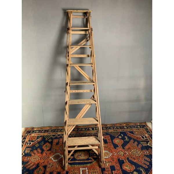 Early 20th century Ladder Leaning up against wall