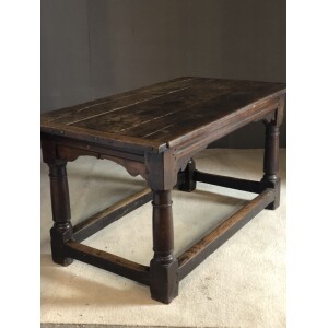 Nice small oak refectory table c1620 English
