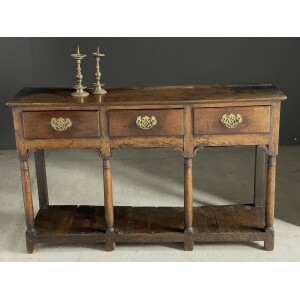 Very small 18th Century oak dresser base good original condition
