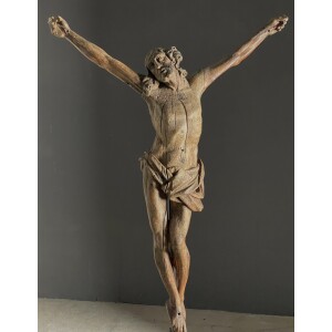 Carved c1600 Christ figure