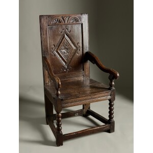 17c oak armchair