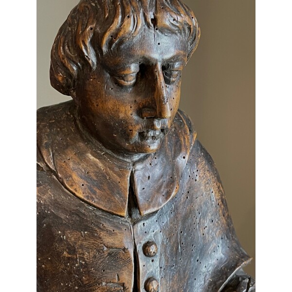 Excellent walnut carving of a Carlo Boccomico c1600