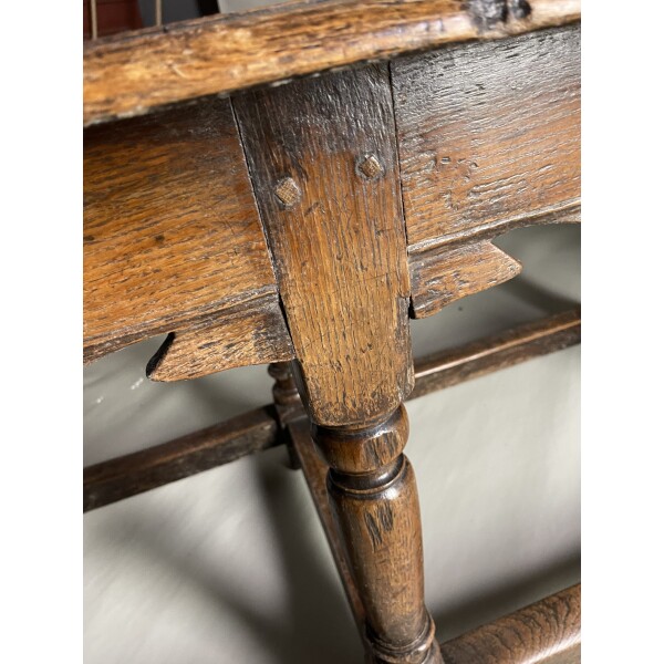 Oak side table c1700 details