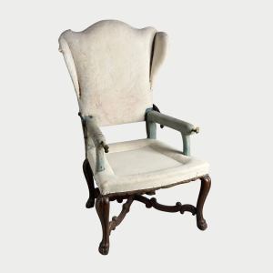 C1700 French reclining chair walnut